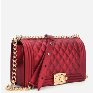Red Quilted crossbody bag